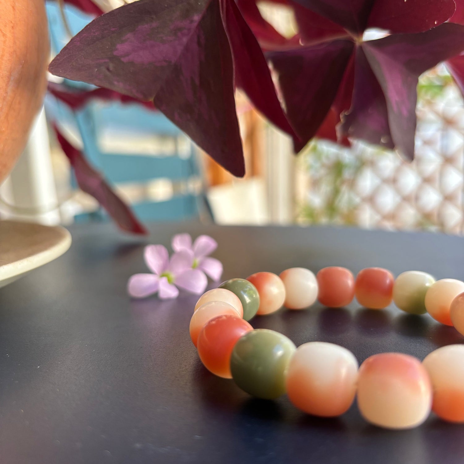 Bracelet racine de Bodhi - Bubble Gum