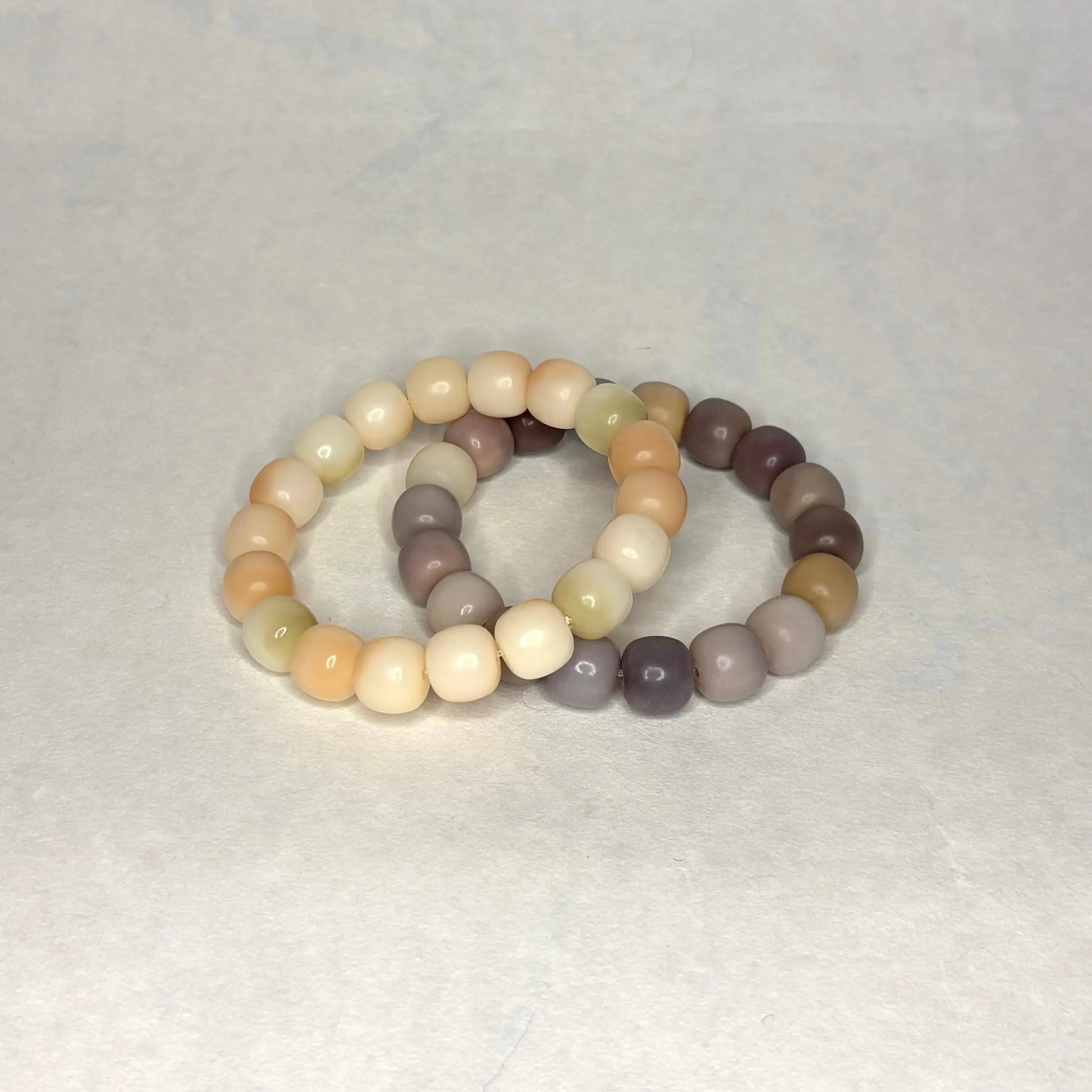 Bracelet racine de Bodhi - Crème Citron.