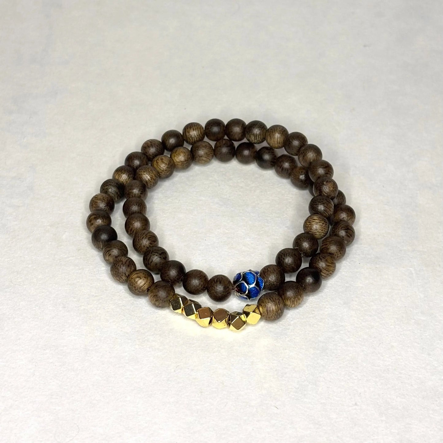 Bracelet en perles de bois naturel - L'Atelier Wen