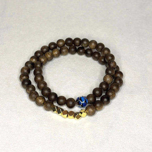 Bracelet en perles de bois naturel - L'Atelier Wen