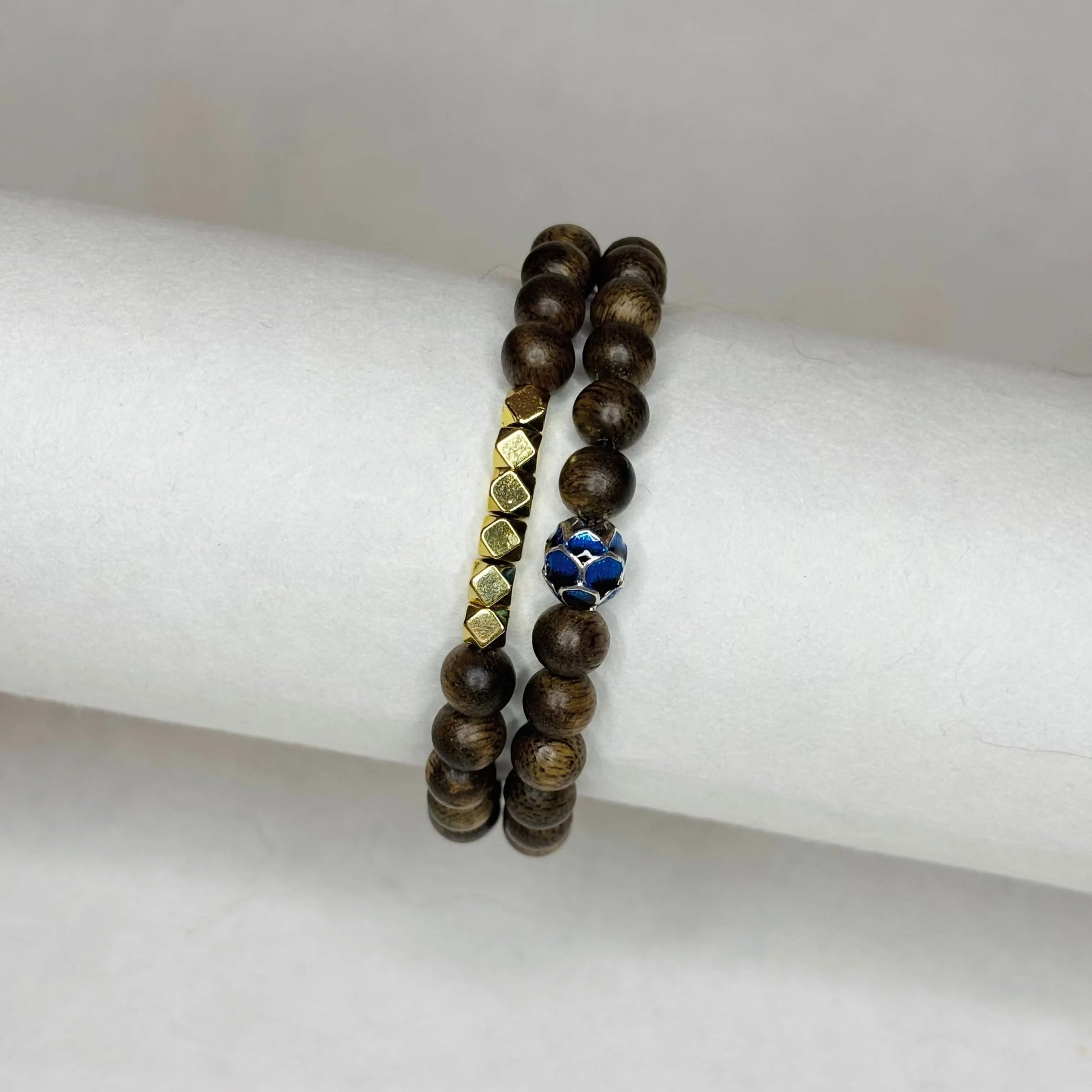 Bracelet en perles de bois naturel - L'Atelier Wen