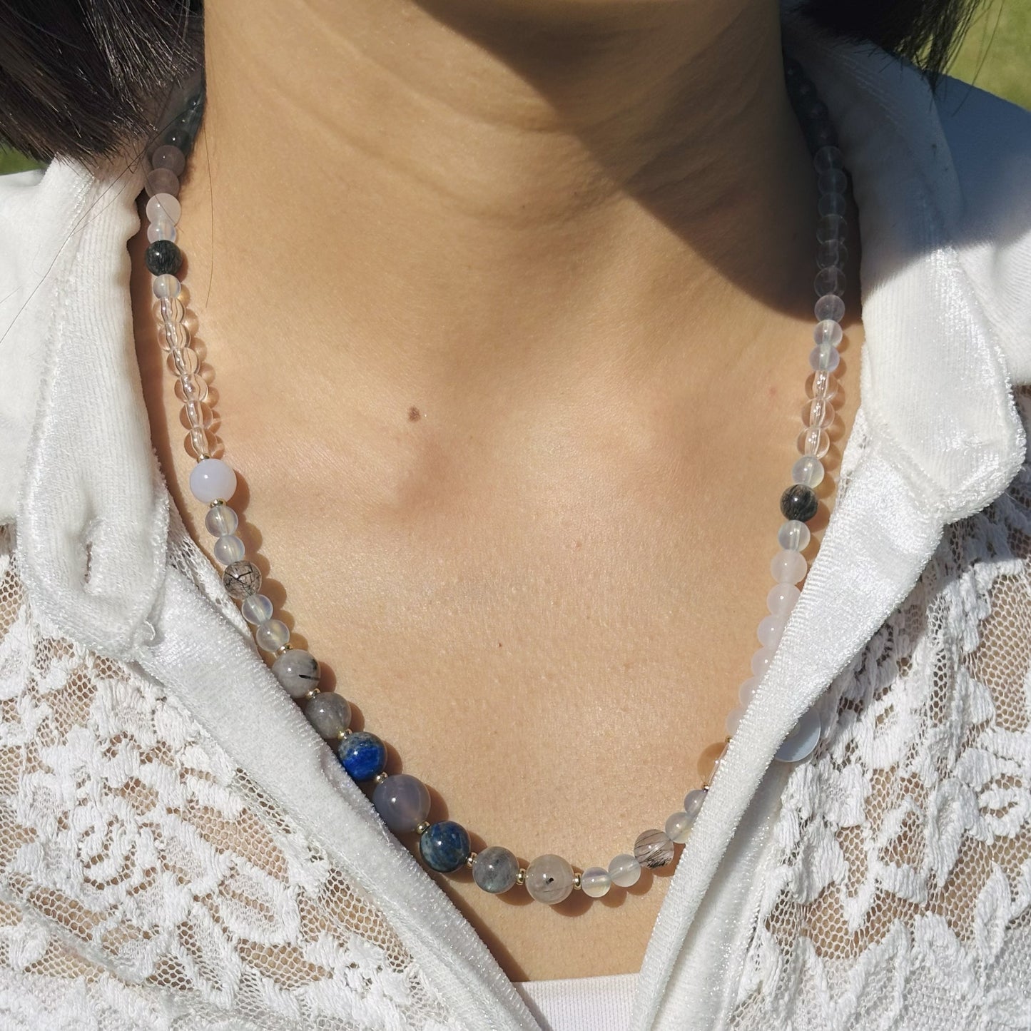 Brume Boréale – Collier & Bracelets modulables