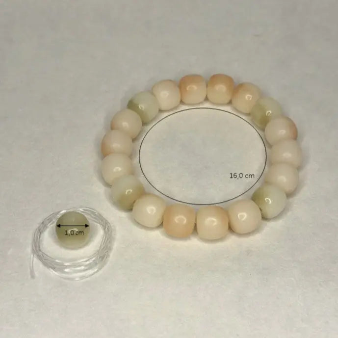 Bracelet racine de Bodhi - Crème Citron.