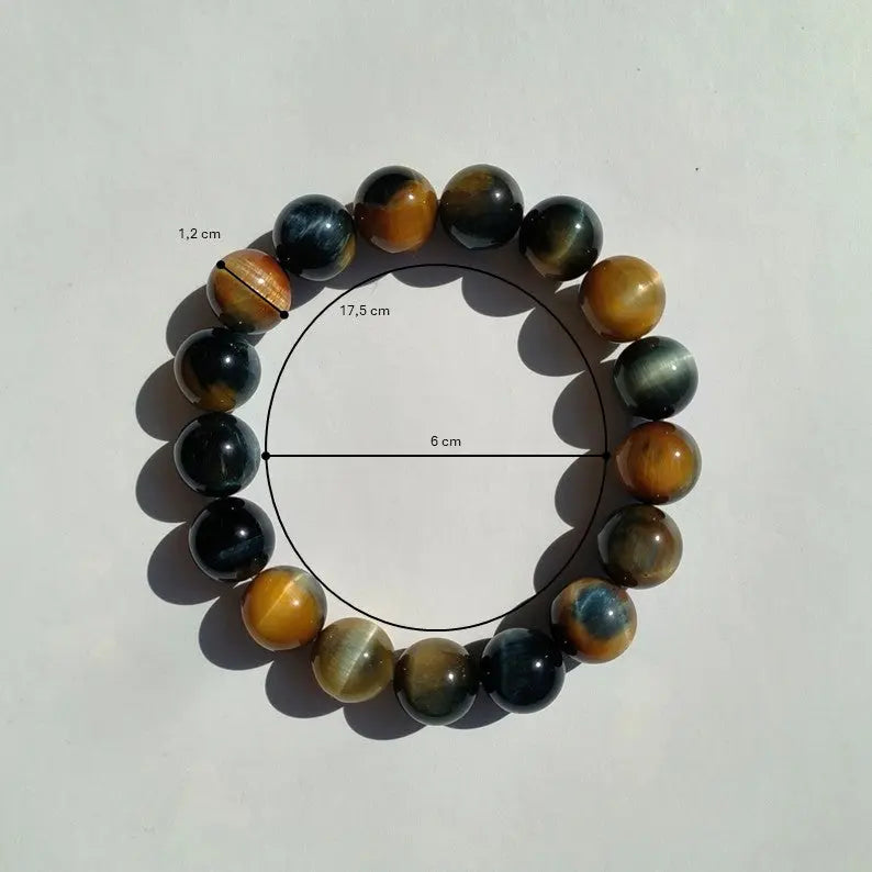 Bracelet Œil de Tigre Multicolore - L'Atelier Wen