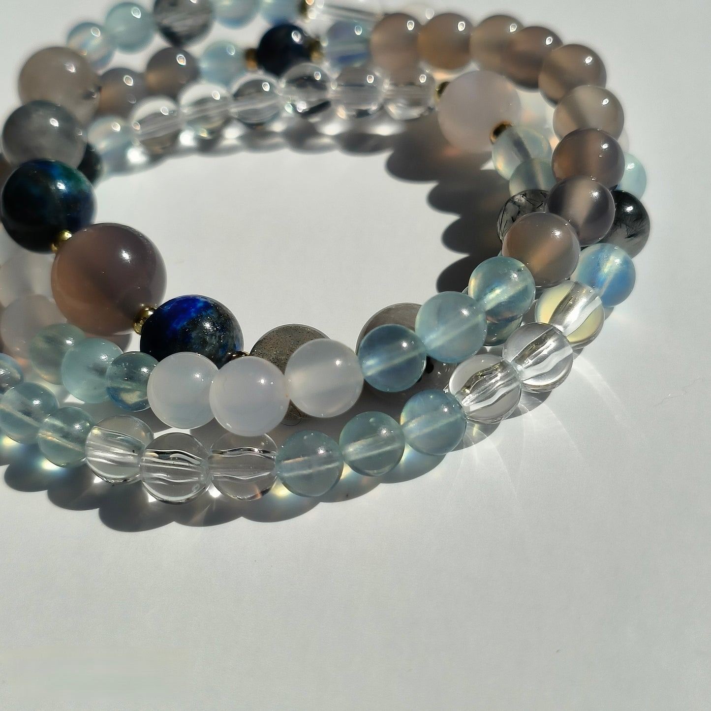 Brume Boréale – Collier & Bracelets modulables