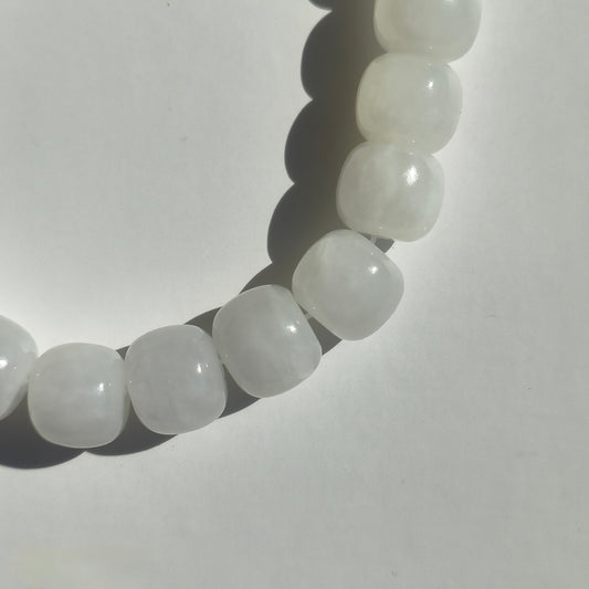 Bracelet Jade Blanc Nuage - L'Atelier Wen