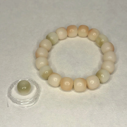 Bracelet racine de Bodhi - Crème Citron.