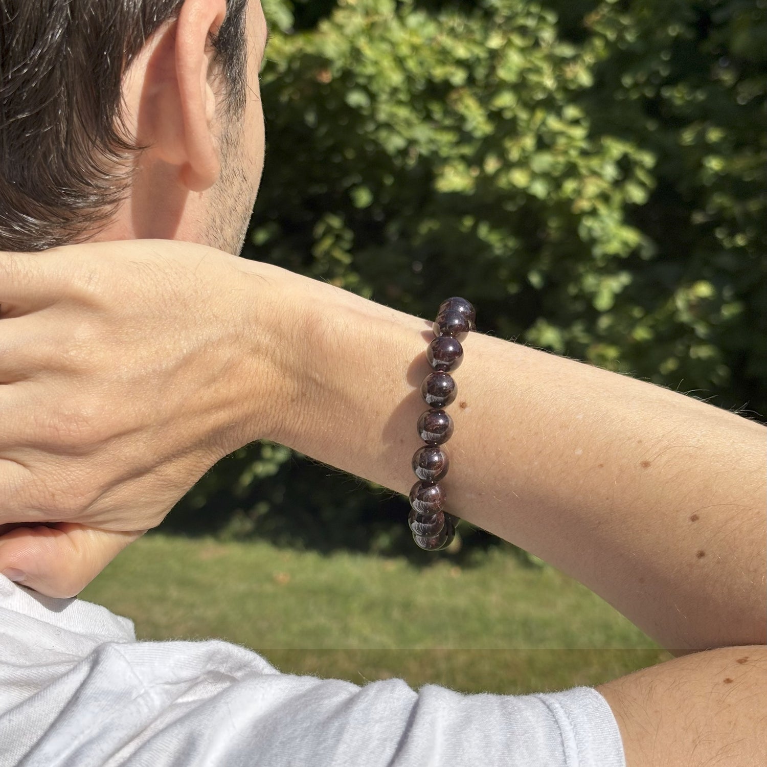 Bracelet Grenat Bordeaux - L'Atelier Wen