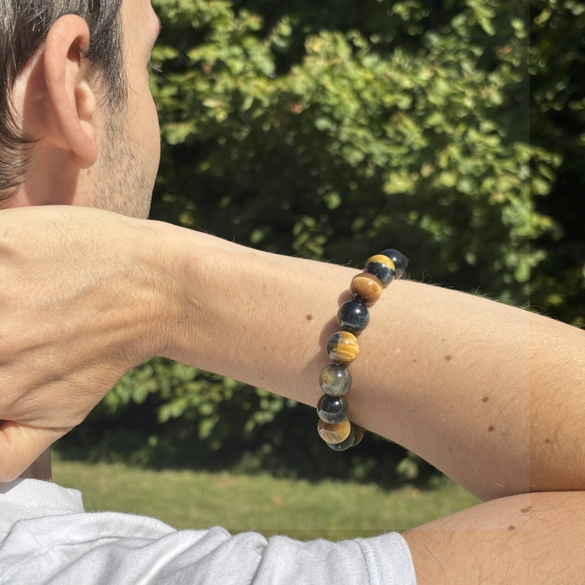 Bracelet Œil de Tigre Multicolore - L'Atelier Wen