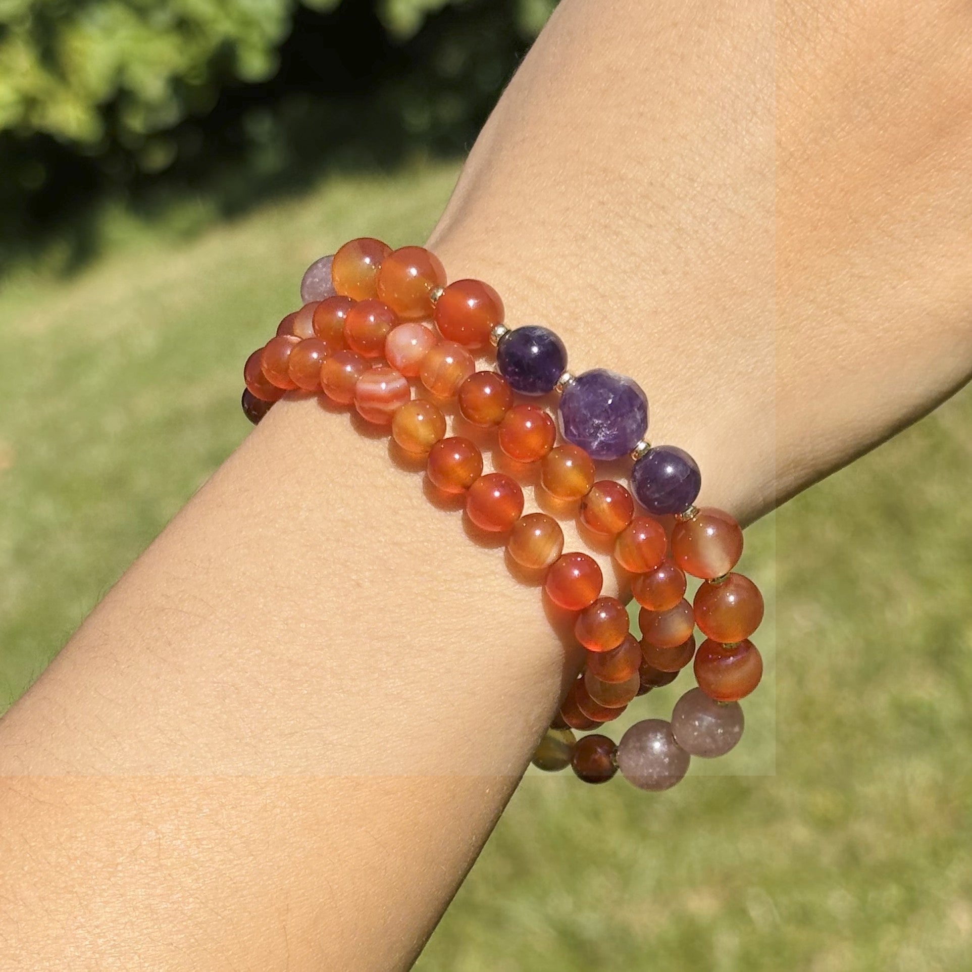 Aube Tangerine – Collier & Bracelets modulables